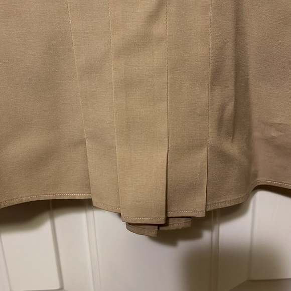 Talbots tan long sleeved blouse, size 12 petite - Picture 6 of 6